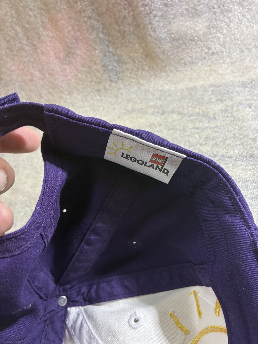 Lego Legoland California Two-Tone Purple and White Baseball Cap - Picture 3 of 3